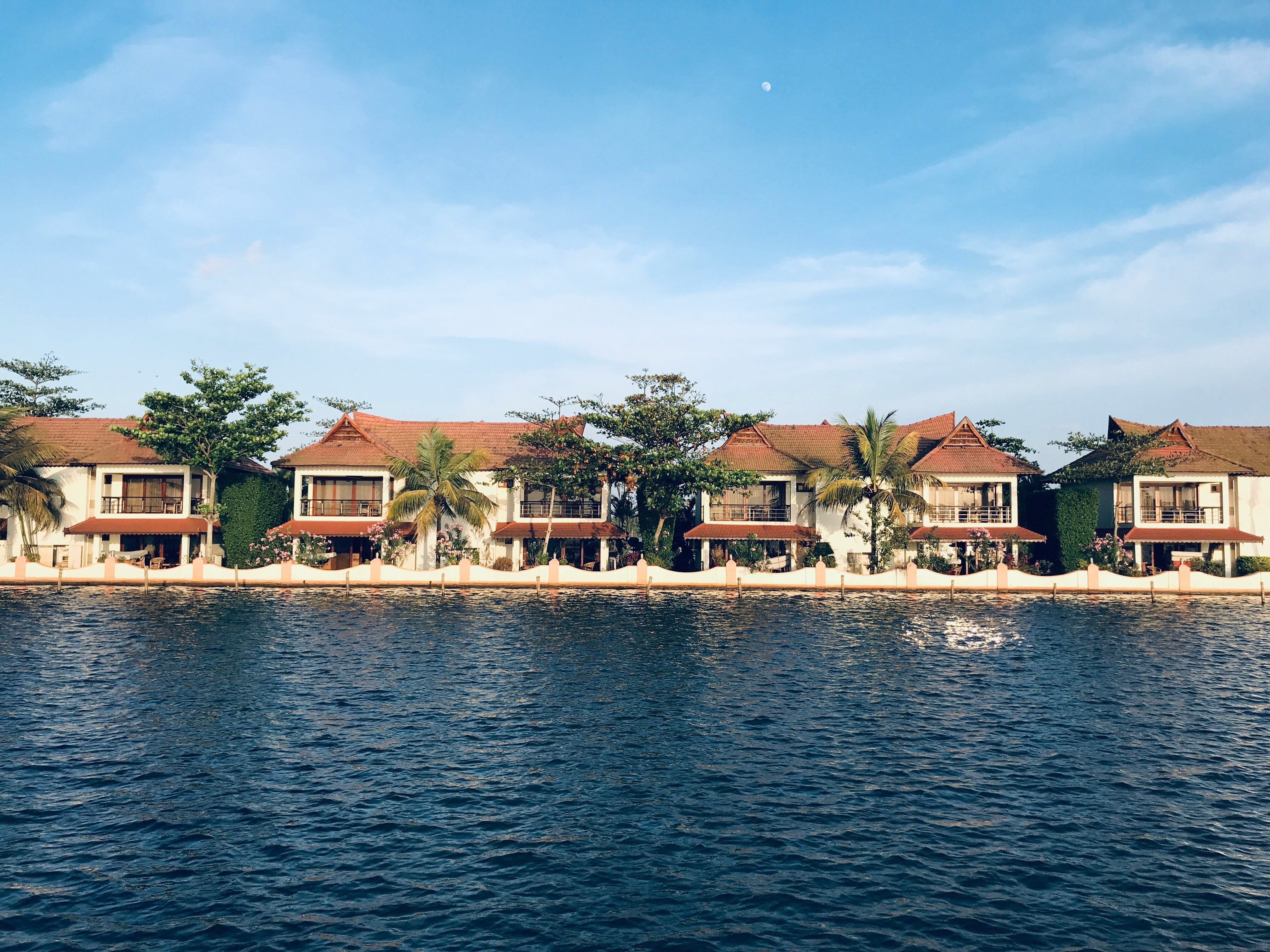 A family enjoying a spacious luxury villa.